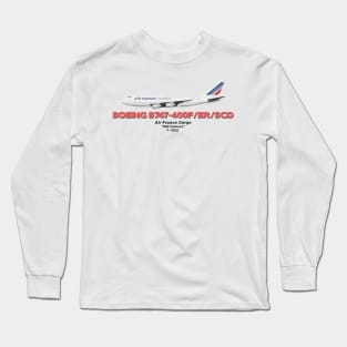 Boeing B747-400F/ER/SCD - Air France Cargo "Old Colours" Long Sleeve T-Shirt